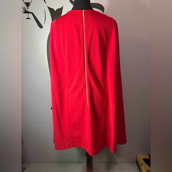 Calvin Klein Vibrant Red Mini Dress. PTP 20 - Picture 3 of 7